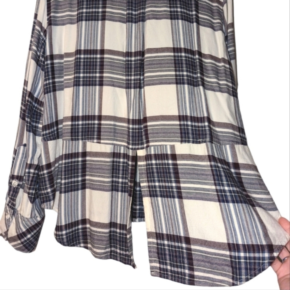 Cloth & Stone Plaid Button Down - Picture 3 of 14